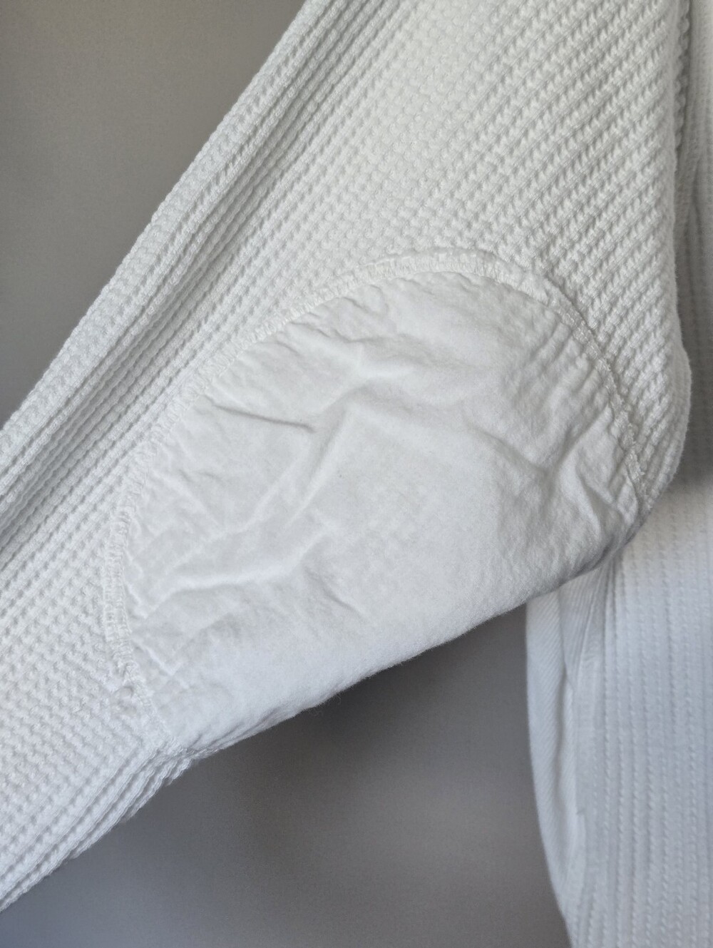 Free People One Blake Thermal - Coconut Milk Ivory White Size M Slouchy Oversize - Picture 8 of 12